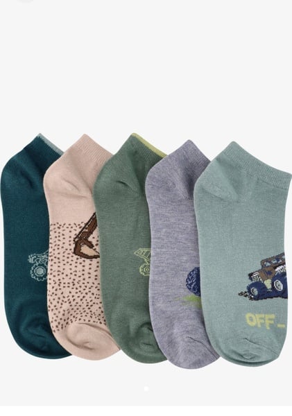 5 pack boys low cut socks
