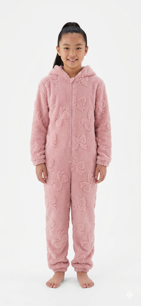 Girls bow print onesie