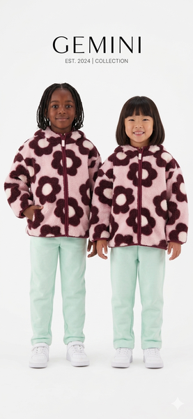 Girls flower jucket picture