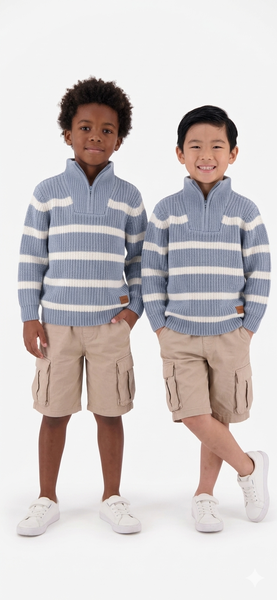 Boys stripped pullover