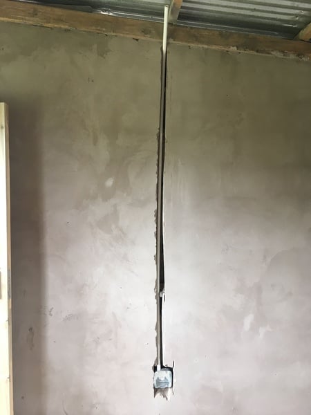 Cubing and wiring on new built home