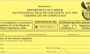 Certificate of Compliance (CoC) picture