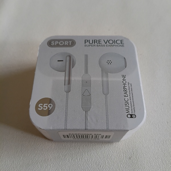 S59 Pure Voice Super Bass Sport Earphones · Alan's Rumble Shack