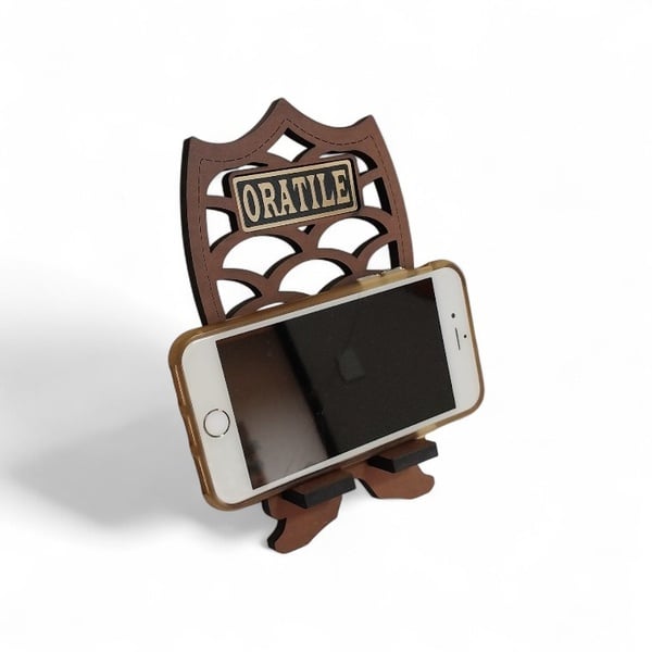 Personalized Laser-Cut Smartphone Stand