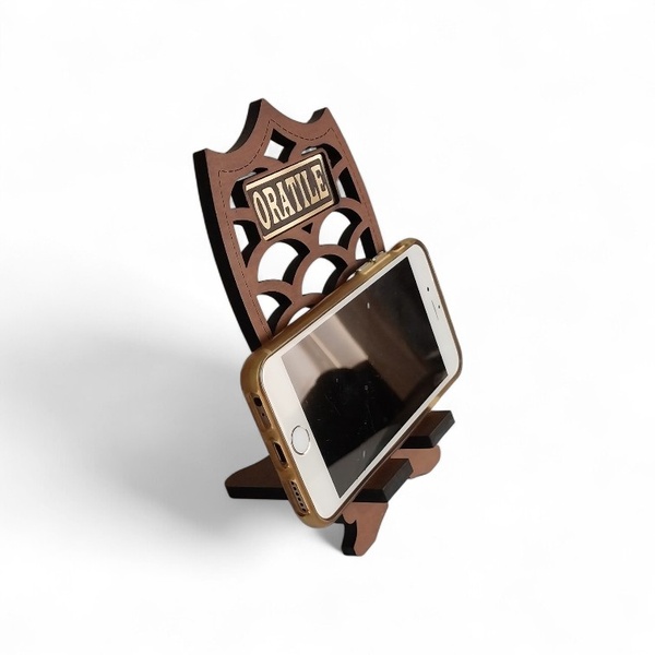 Personalized Laser-Cut Smartphone Stand