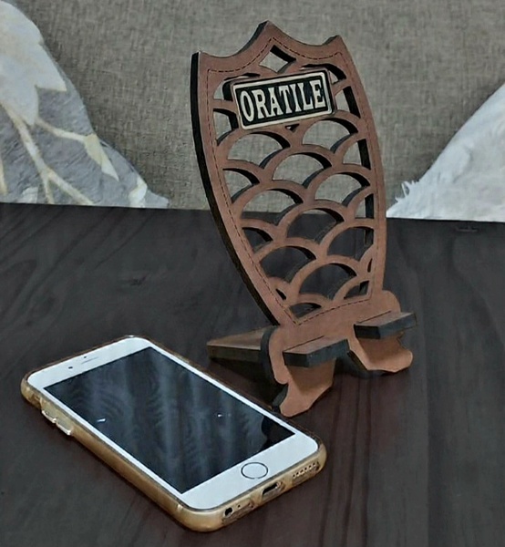 Personalized Laser-Cut Smartphone Stand