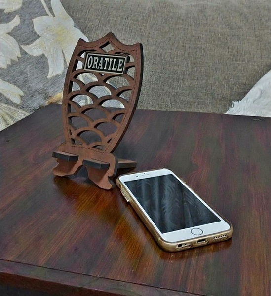 Personalized Laser-Cut Smartphone Stand