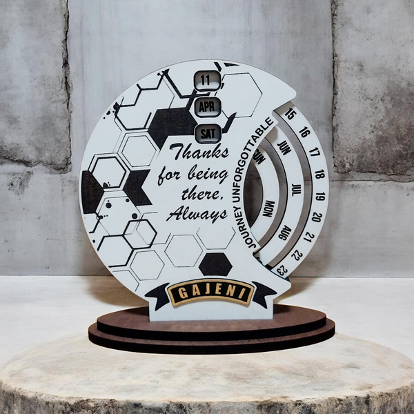 The Unforgettable Journey | Infinite Kinetic Desk Calendar