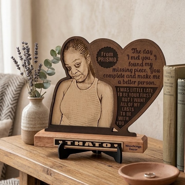 Custom Laser-Engraved Wooden Photo Plaques & Gifts