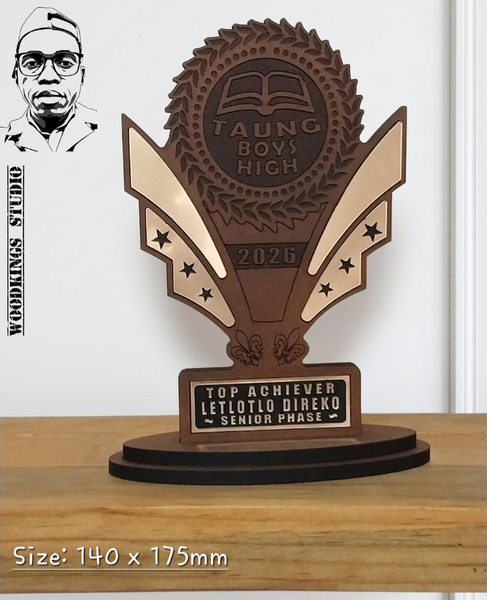 Custom Multi-Layered School Achievement Trophy | Laser-Cut 6mm MDF
