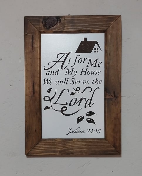 Joshua 24:15 | Signature Faith Statement Frame