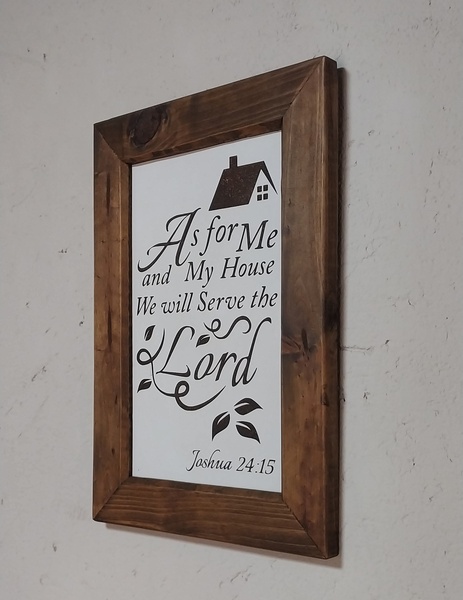 Joshua 24:15 | Signature Faith Statement Frame