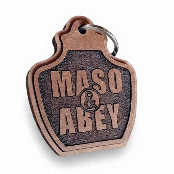 Personalized Photo-Engraved Wooden Keyholder | Custom Portrait Gift