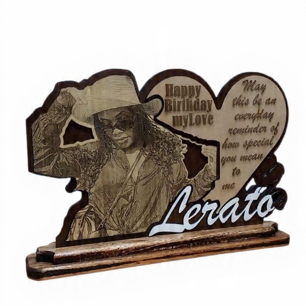 Custom Laser-Engraved Wooden Photo Plaques & Gifts