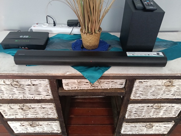 Double Room Sound Bar and UPS