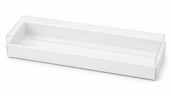 Long Rectangular Choc Box – White (20pcs)