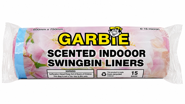 Garbie Indoor Small Bin Drawstring (Scented) – 15pcs