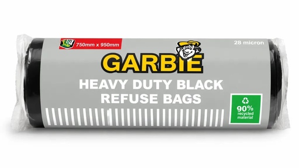 Garbie Heavy Duty Black Refuse Bags - 10pcs