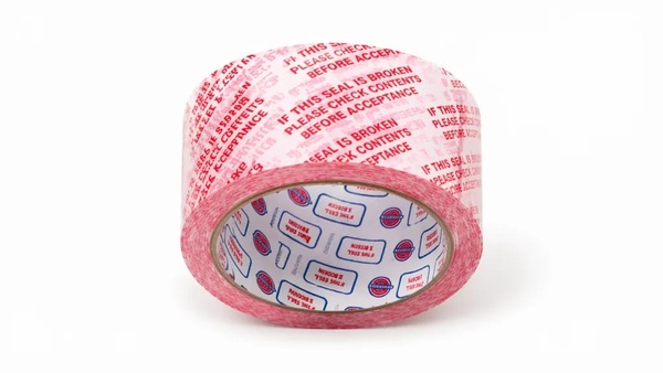 "Don't break seal" Tape Roll