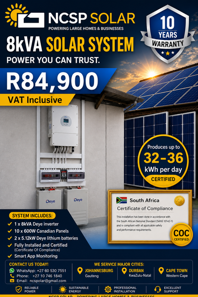8Kva Deye Solar System