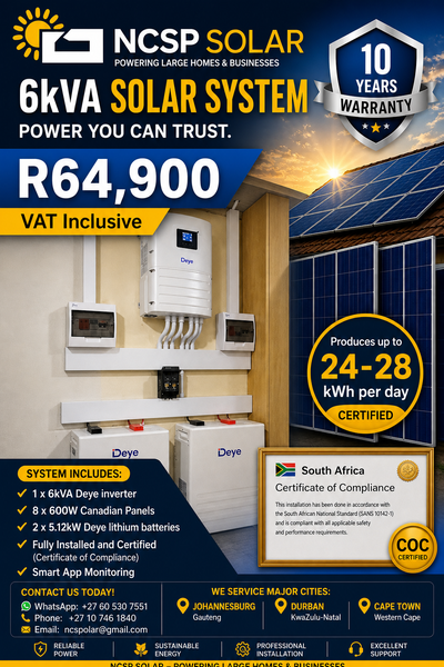 6Kva+ Deye Solar System