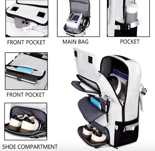 Large Travel Backpack for Men & Women, Airline Approved