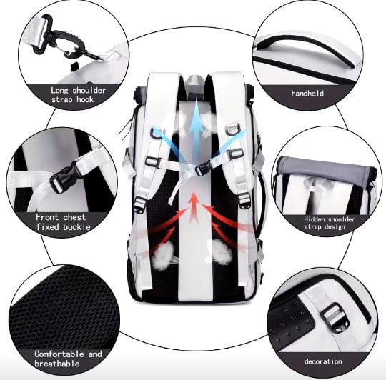 Large Travel Backpack for Men & Women, Airline Approved