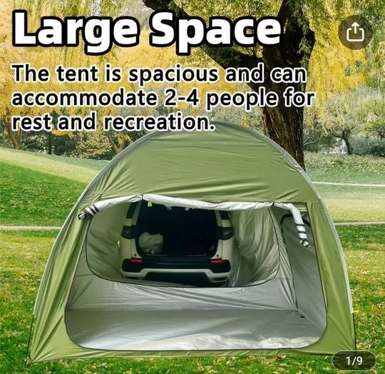 Enjoy the great outdoors with this SUV Rear Tent, Beach Tent, Tailgate Tent - Ideal for Camping