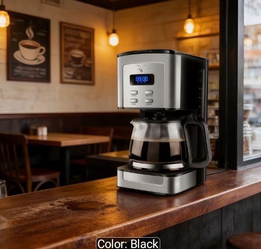 Contemporary Drip Coffee Maker, Premium Coffee Machine