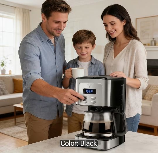 Contemporary Drip Coffee Maker, Premium Coffee Machine