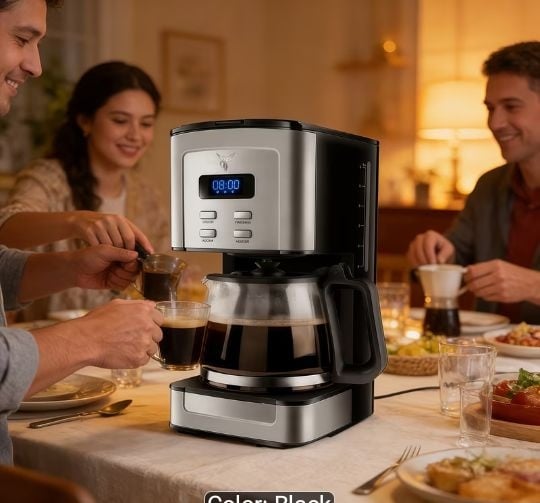 Contemporary Drip Coffee Maker, Premium Coffee Machine
