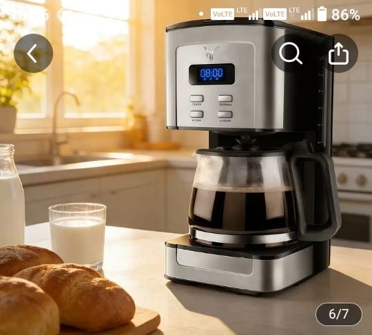 Contemporary Drip Coffee Maker, Premium Coffee Machine