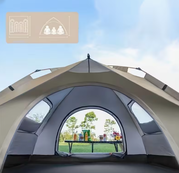 2 Adults/ 2 Children Outdoor Automatic Quick-Opening Tent Lightweight Tent