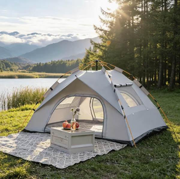 2 Adults/ 2 Children Outdoor Automatic Quick-Opening Tent Lightweight Tent