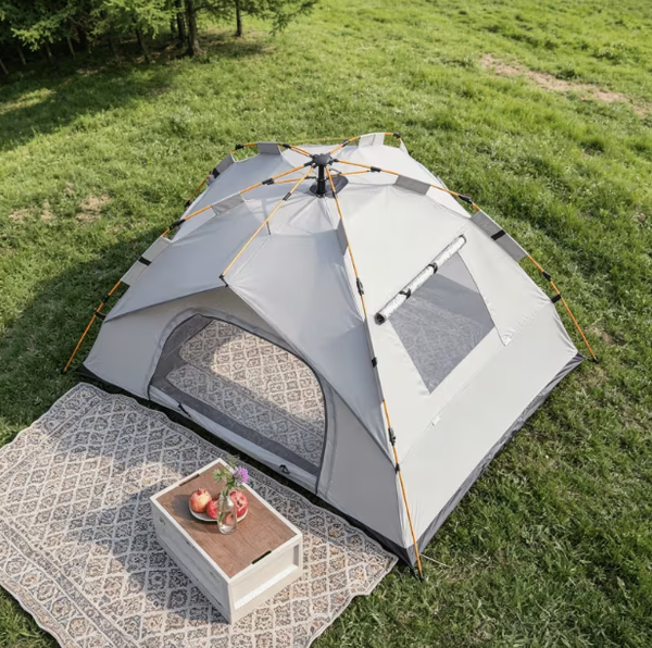 2 Adults/ 2 Children Outdoor Automatic Quick-Opening Tent Lightweight Tent