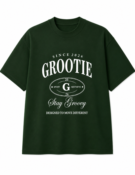 GROOTIE Stay Groovy Tee - Green