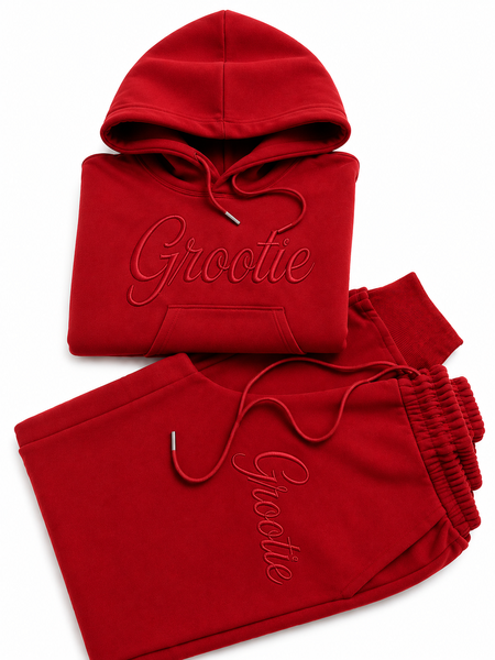 GROOTIE Essential Red Tracksuit