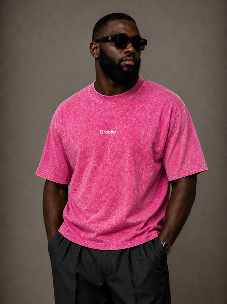 Grootie Faded Tee - Pink
