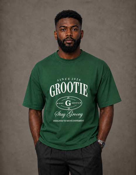 GROOTIE Stay Groovy Tee - Green