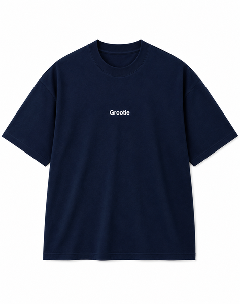 GROOTIE Navy Blue Oversized T-Shirt
