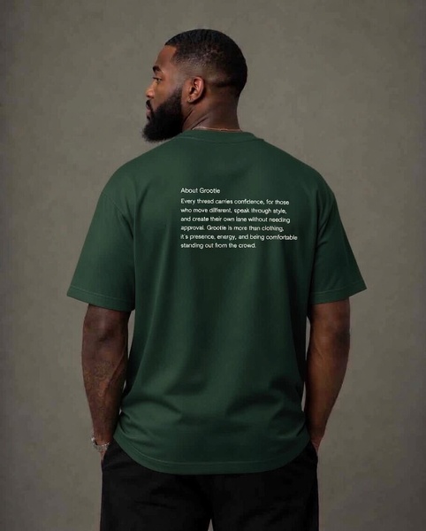 GROOTIE Green Oversized T-Shirt