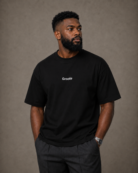 GROOTIE Black Oversized T-Shirt