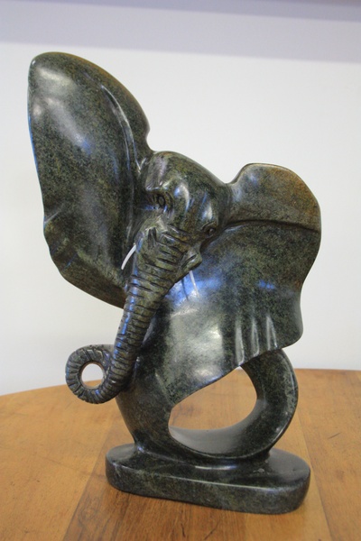 Stone curved Elephant