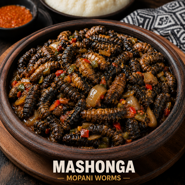 Mashonga/ Mopani Worms (Served on Mondays  & Public holidays)
