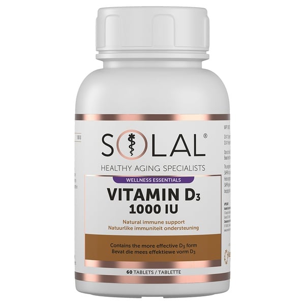 SOLAL VITAMIN D3 1000IU 60