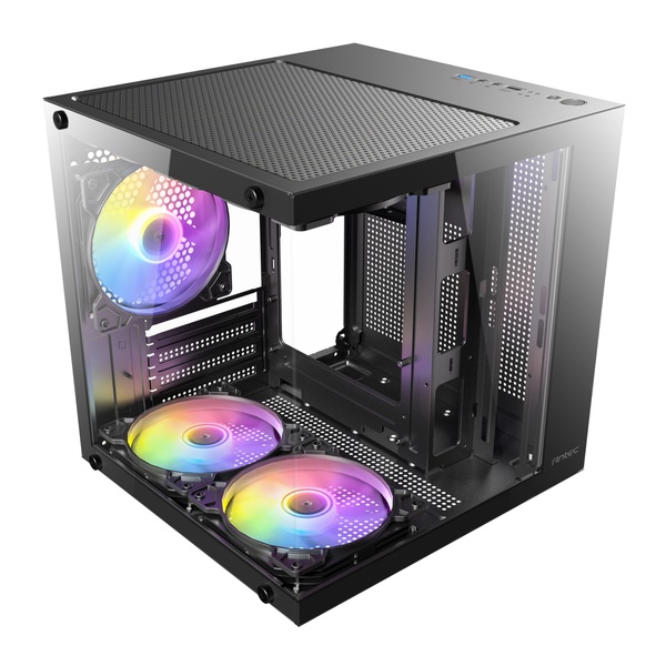 Antec VCX10M ARGB Micro-ATX | ITX Mini-Tower Gaming Chassis – Black