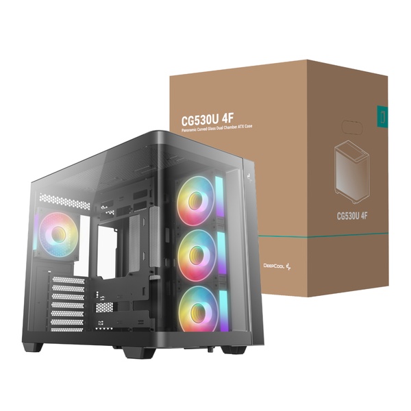 DeepCool CG530U 4F ATX Gaming Chassis – Black