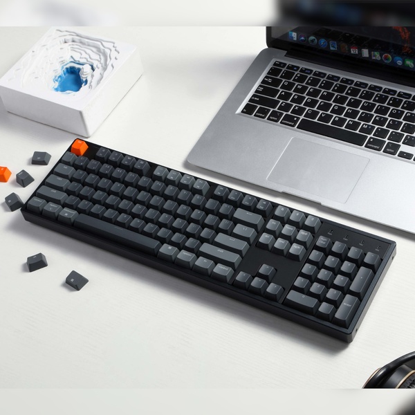 Keychron K10 QMK Full-size RGB Wireless Custom Mechanical Keyboard V.2 (Super RED Switch) – Black
