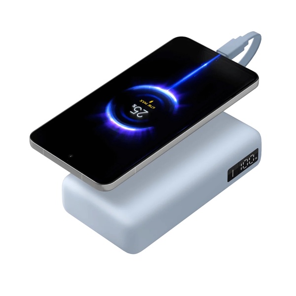 Xiaomi 67W Power Bank 20000 (Integrated Cable) – Ice Blue