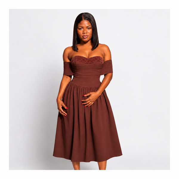 Chocolate Grace Dress